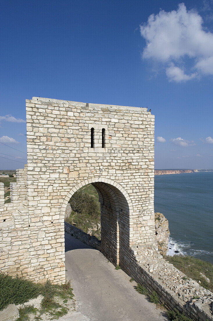 8th century citadel, Kaliakra headland, Black Sea coast. Bulgaria