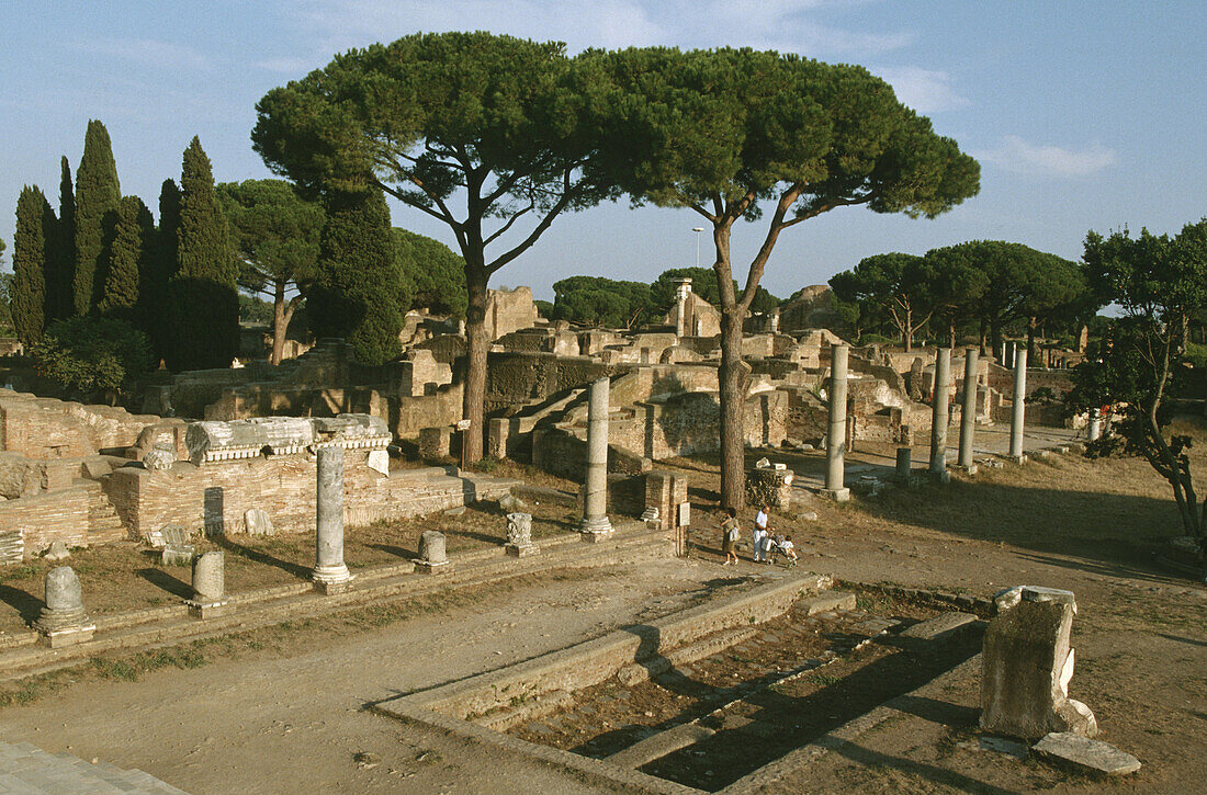 Forum of Ostia. Lazio, Italy