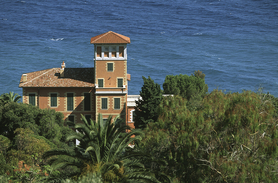 Villa La Mortola and Hanbury Botanical Gardens, Ventimiglia. Liguria, Italy