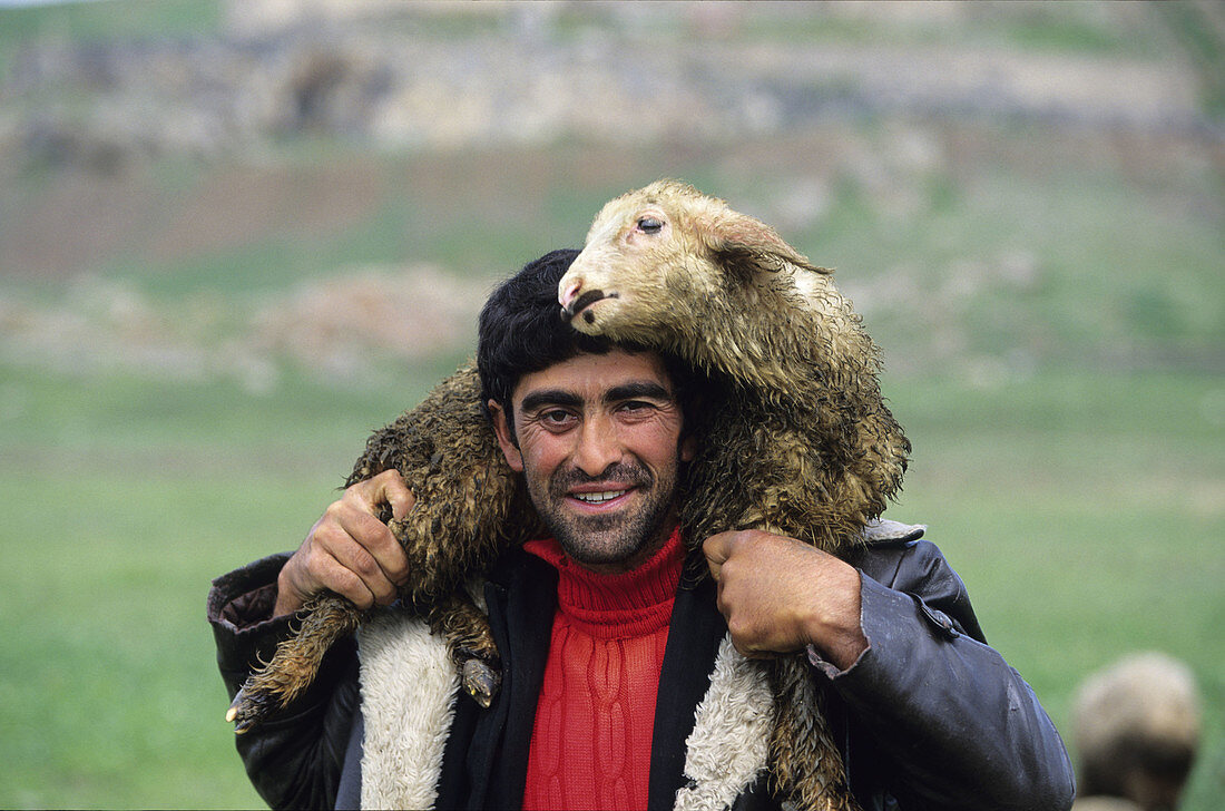 Shepherd near Khor Virap. Armenia