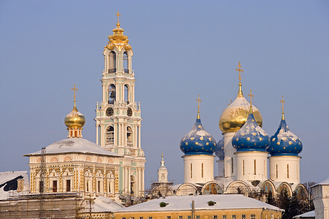 Holy Trinity-St. Sergius Lavra (monastery), Sergiyev Posad. Golden Ring, Russia