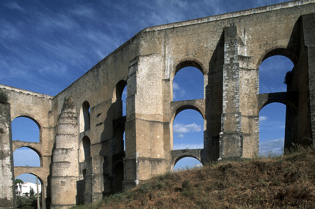 15th century aqueduct, Elvas. Alentejo, Portugal