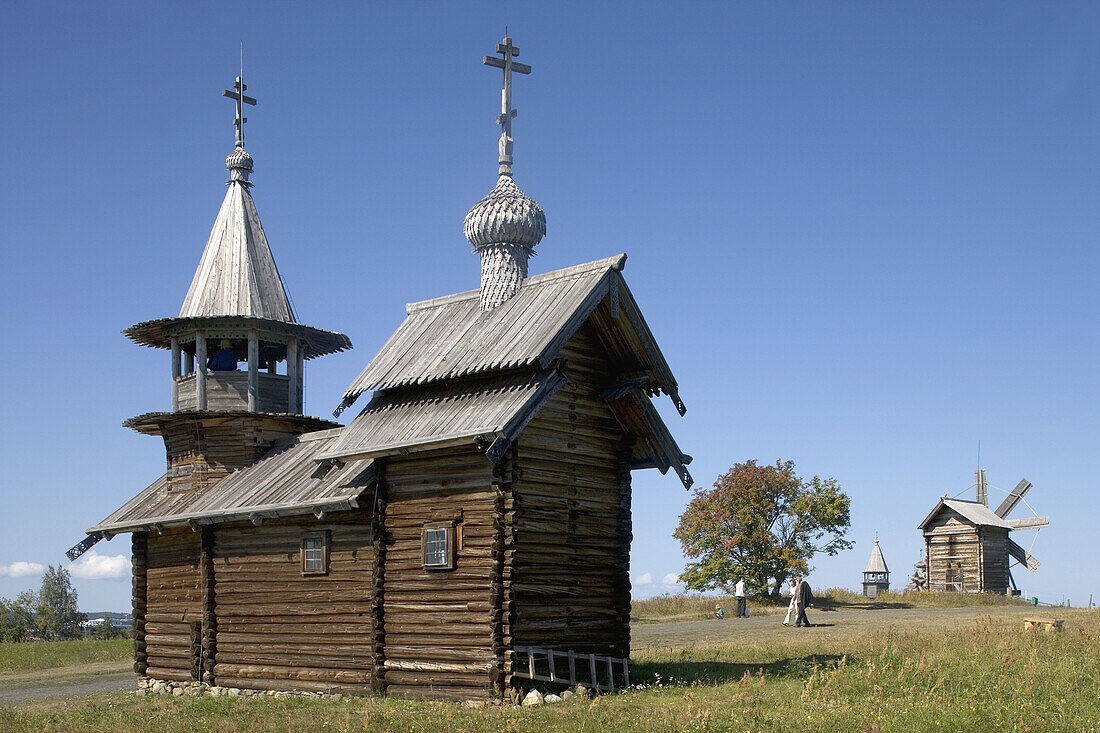 The Archangel Michael Chapel, beginning of XVIIIth century. Kizhi Island. Onega lake, Karelia. Russia.