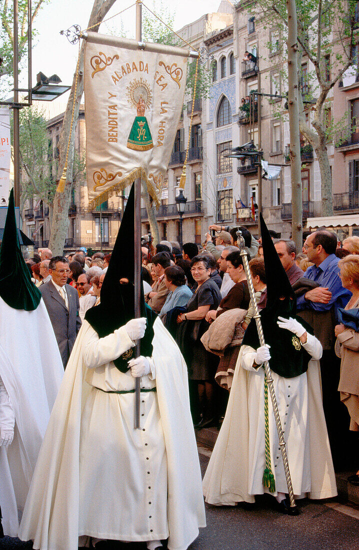 Good Friday in Barcelona. Spain