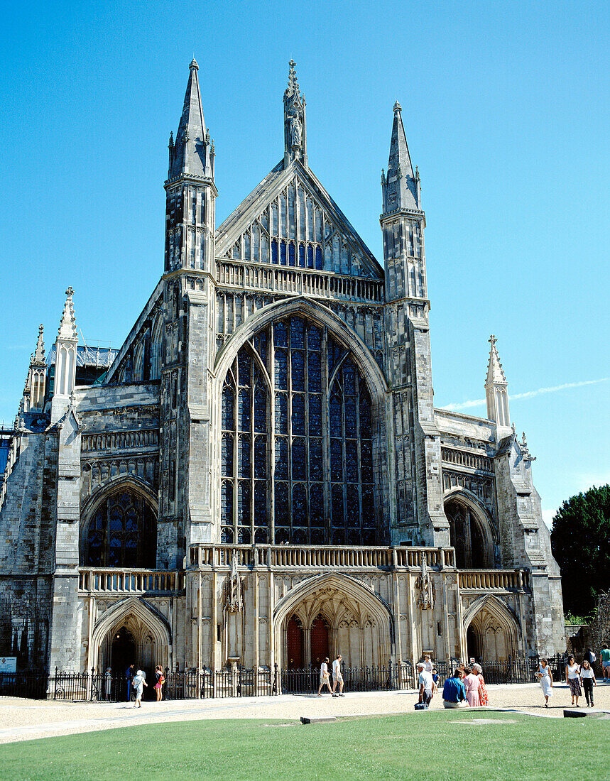 Winchester Cathedral (14th century). Winchester. Hampshire. UK