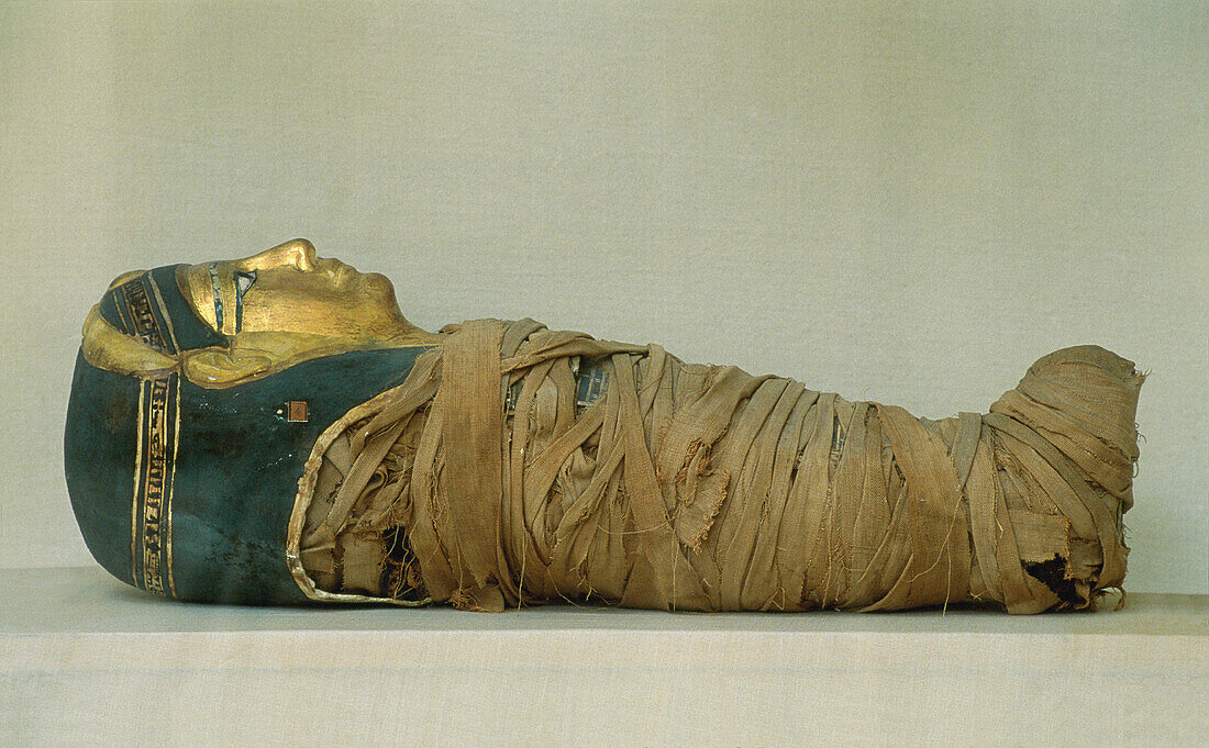 Child mummy. Museum of Greco-Roman Antiques. Alexandria. Egypt