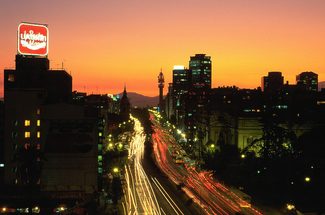 Avenida O Higgins. Santiago. Chile