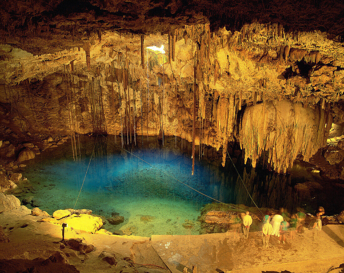 Cenote, natural well. Valladolid. Mexico