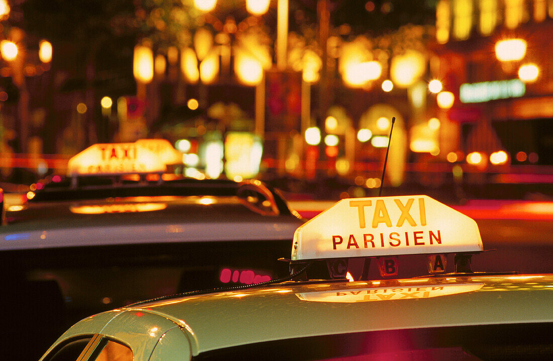 Taxi sign. Paris. France