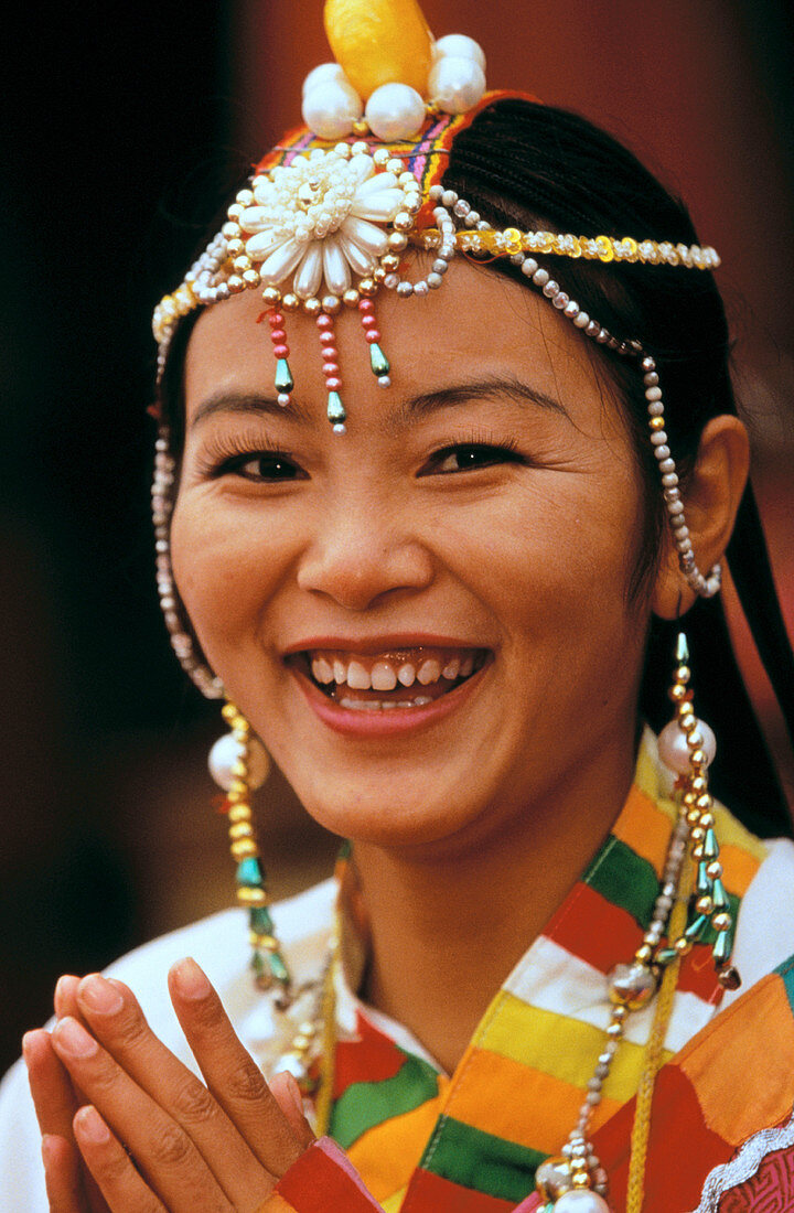 Young tibetan woman