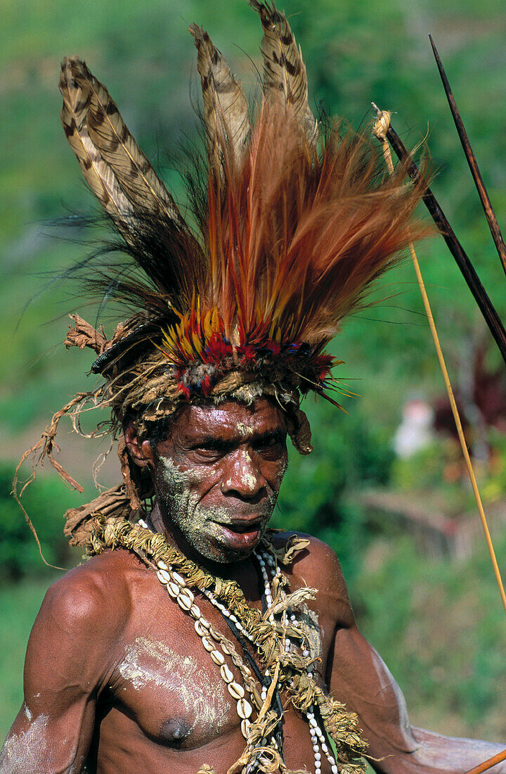 Bedjin warrior. Papua New Guinea