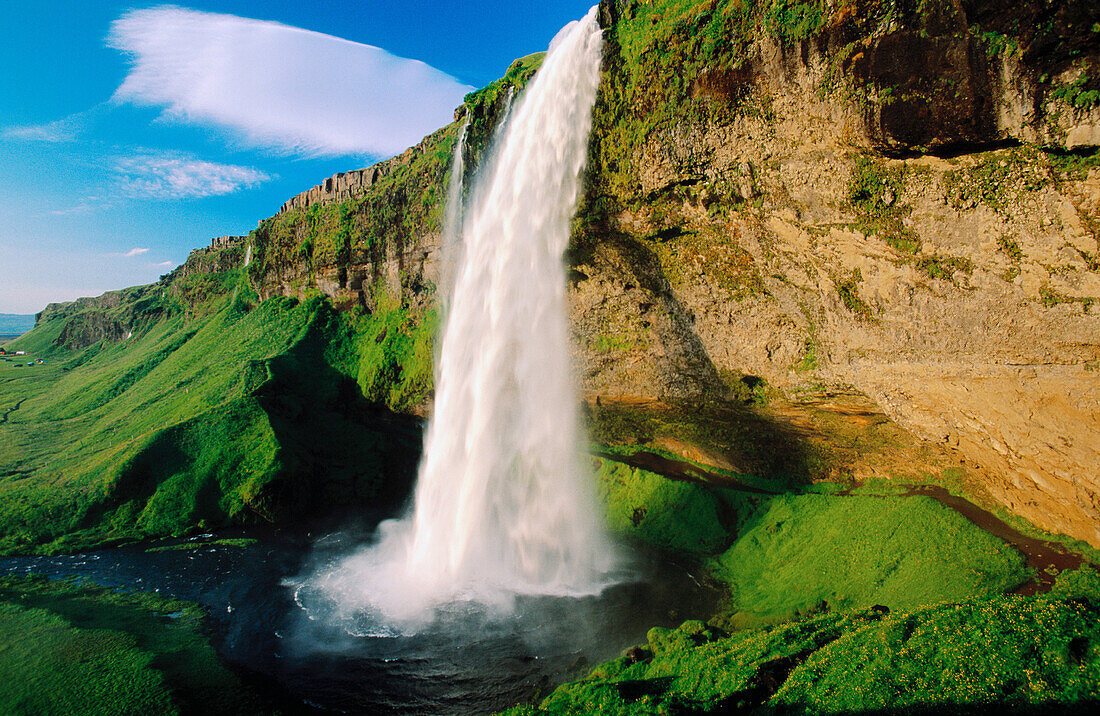 Seljalandfoss waterfall. Iceland