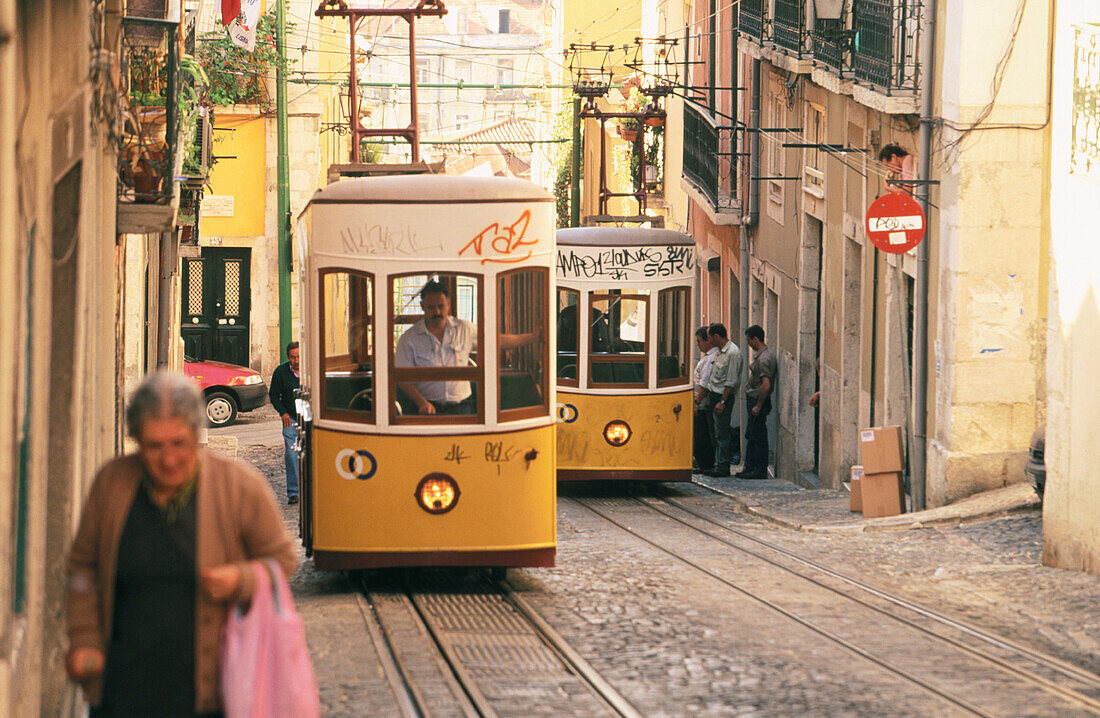 Bica cable car. Lisbon. Portugal