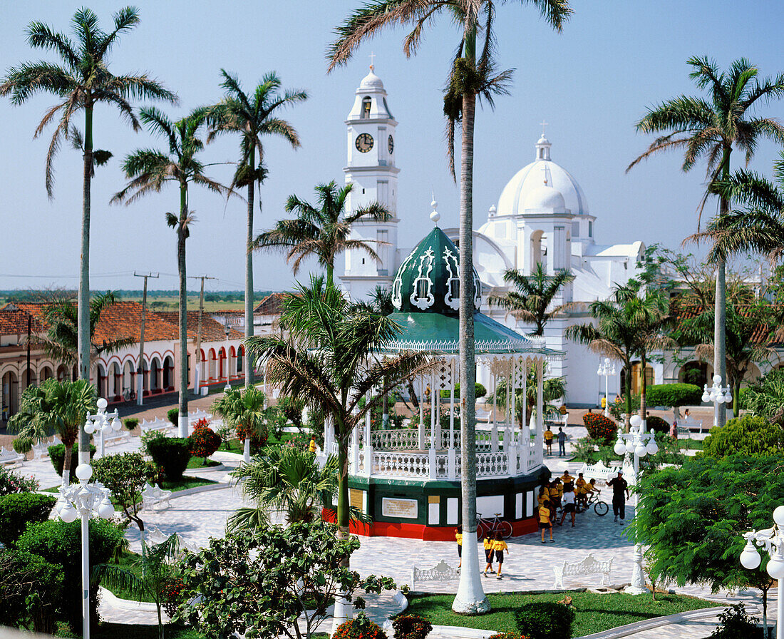 Zocalo Square. Tlacotalpan. Veracruz state. Mexico