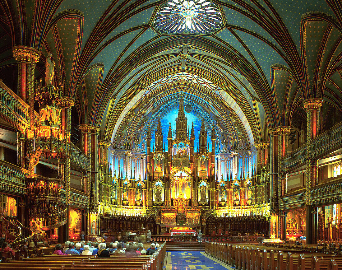 Notre Dame Church. Montreal. Quebec. Canada