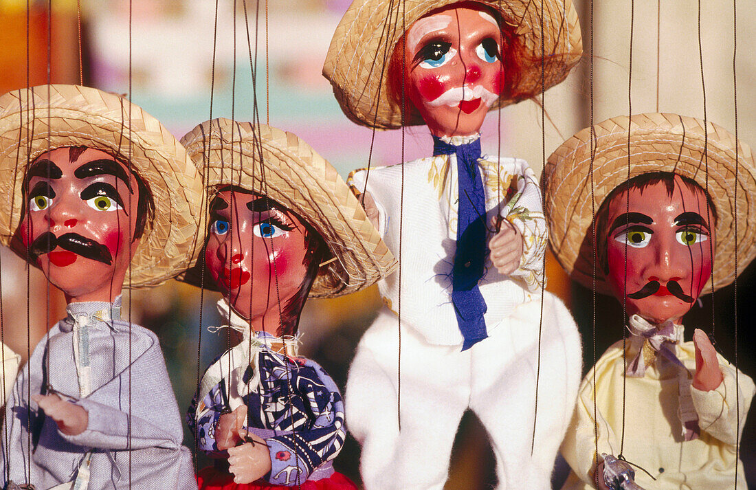Puppets. Cancun. Yucatan. Mexico