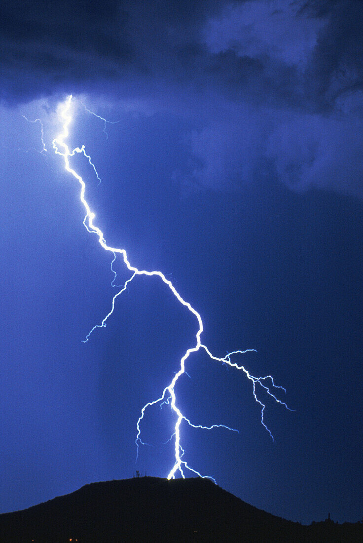 Anger, Bolt, Bolts, Cloud, Clouds, Color, Colour, Danger, Electric power, Electricity, Energy, Evil, Exterior, Hazard, Light, Lightning, Meteorology, Natural phenomena, Natural phenomenon, Nature, Night, Nighttime, Outdoor, Outdoors, Outside, Pain, Power,