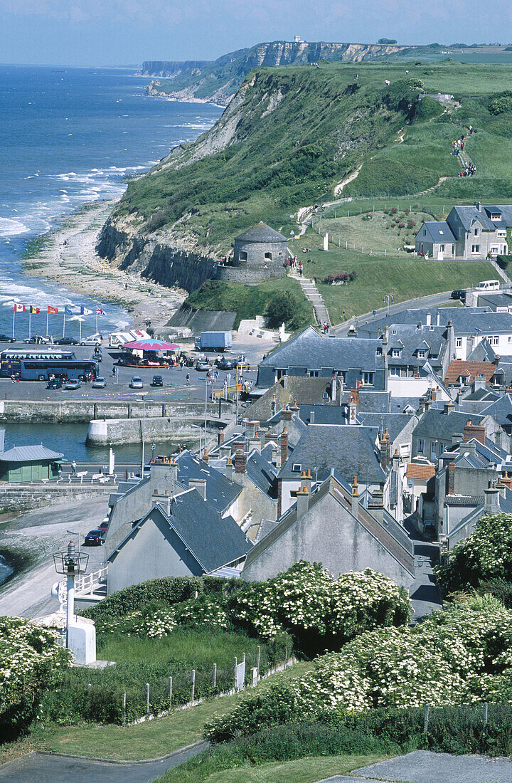 France. Calvados. War landing beaches. Port-en-Bessin-Huppain.