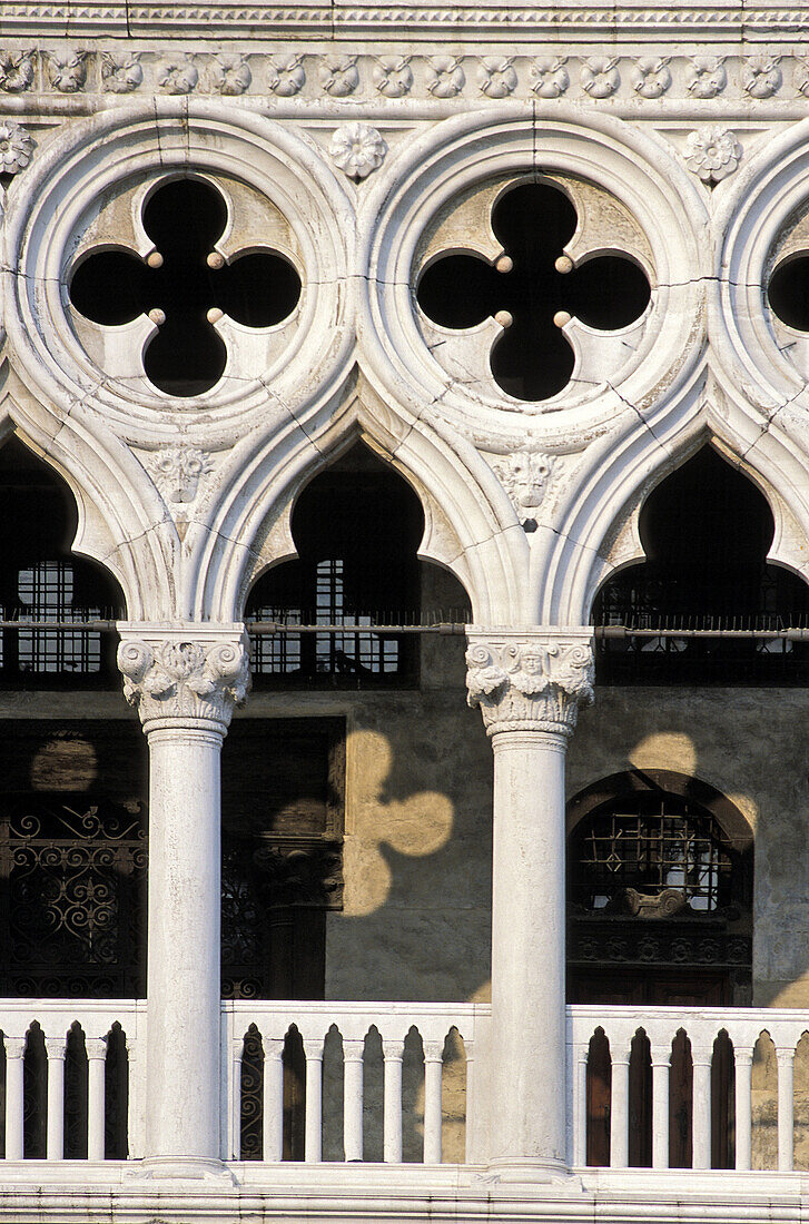 The Doges Palace. Piazzeta San Marco. Venice. Veneto. Italy