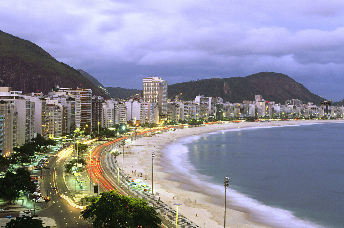 Copacabana Beach (view from Hotel Sofitel). Rio de Janeiro. Brazil