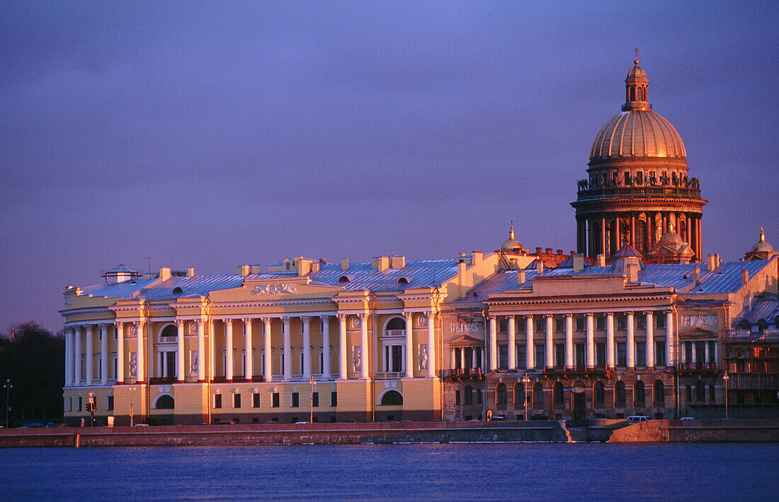 Saint Isaac s cathedral and Neva River. St. Petersburg. Russia