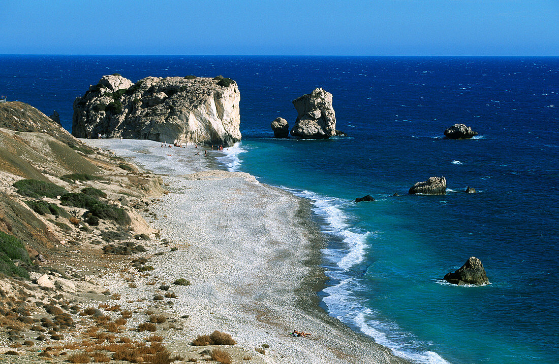 Petra Tou Romiou (supposed birthplace of Aphrodite). Cyprus