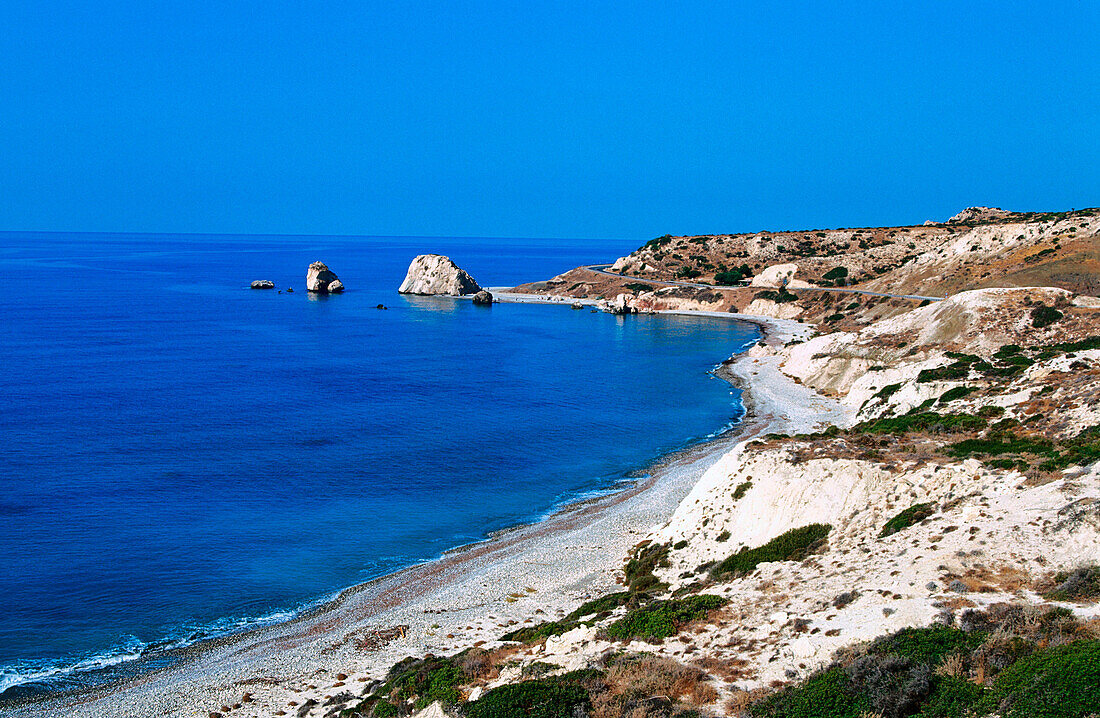 Petra Tou Romiou (supposed birthplace of Aphrodite). Cyprus