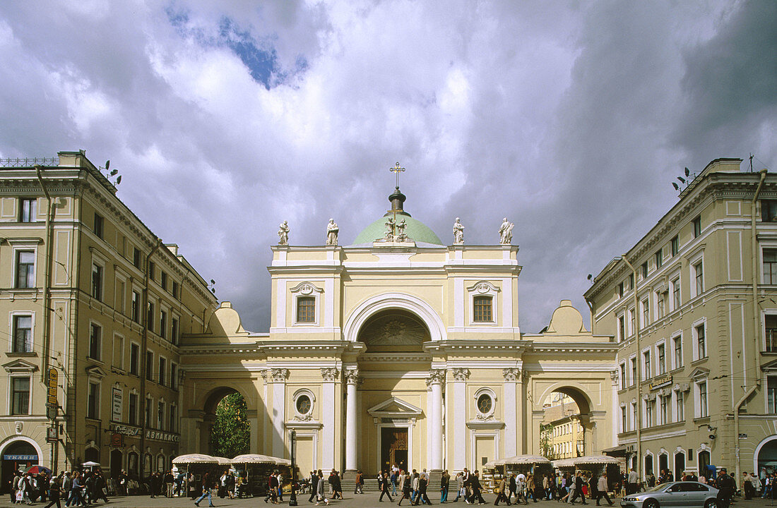 Roman Catholic Church of St.Catherine Alexandrine. Nevsky Prospekt. St Petersburg, Russia