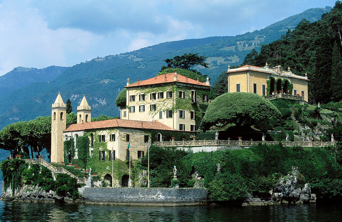 Villa Balbianello and Lake Como. Lenno. Lombardy, Italy
