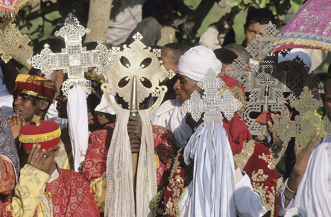 Timkat, Epiphany holiday. Lalibela. Ethiopia.