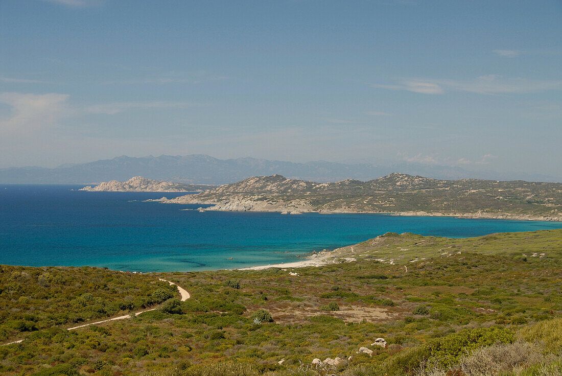 Coastal landscape, North West coast, near Rena Majore, Sardegna, Sardinia, Italy, Europe