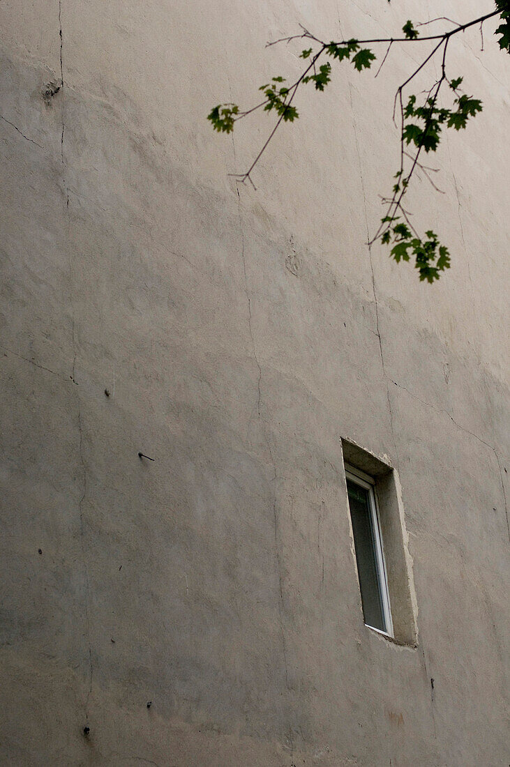 Grey concrete house wall, Berlin, Germany