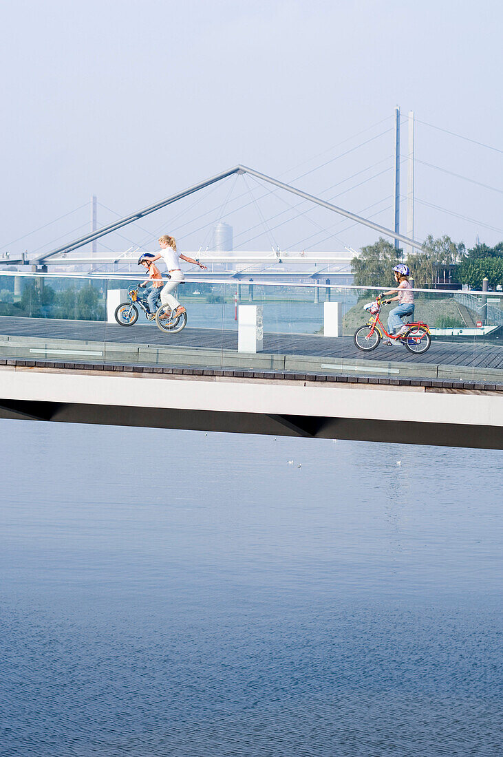 Bridge in Düsseldorf, North Rhine-Westphalia, Germany