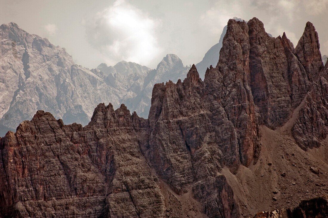 Bergspitze, Venetien, Croda da Lago, Dolomiten, Südtirol, Italien