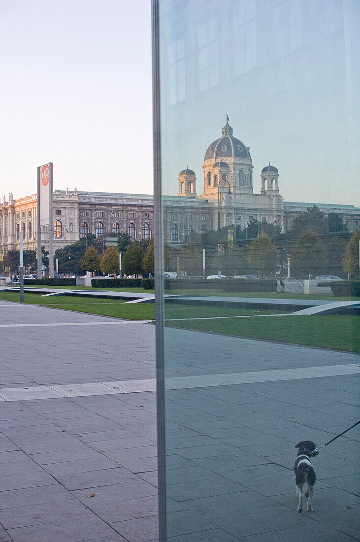 View to Museum of Natural History, Vienna, Austria