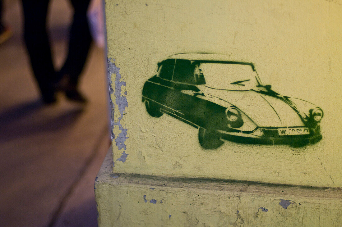 Straßenkunst an Hauswand, Wien, Österreich