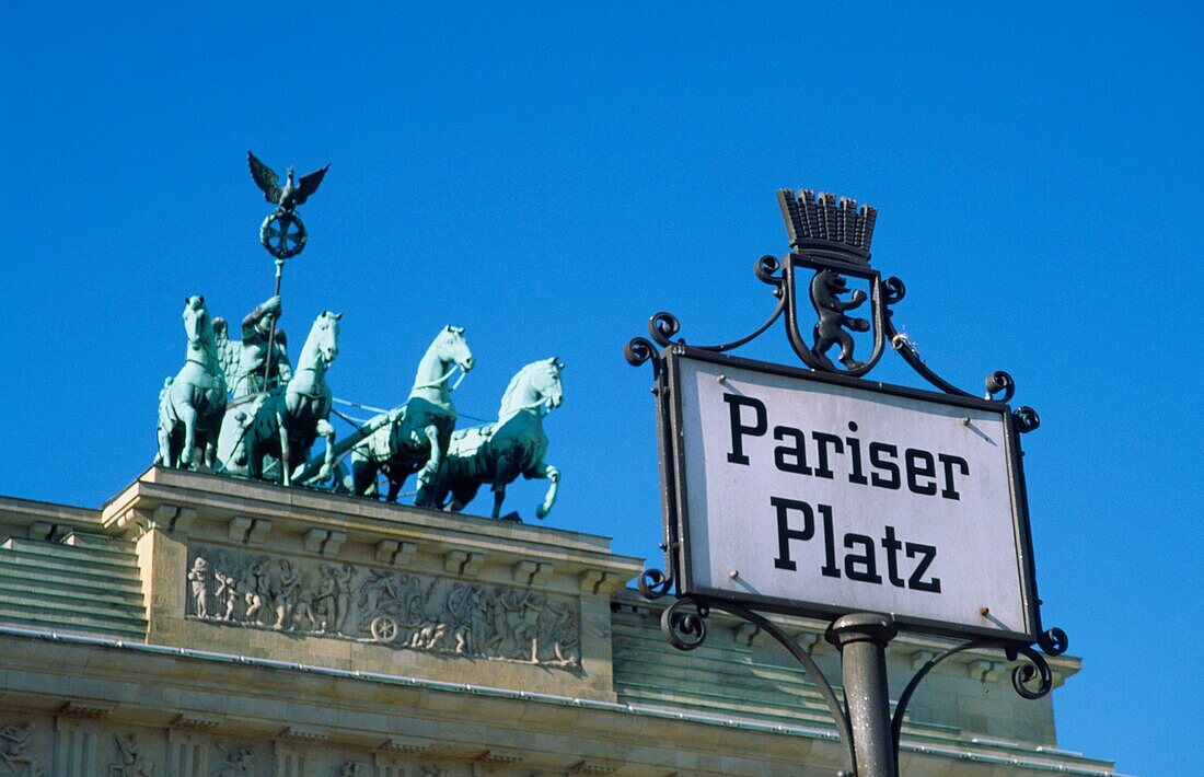 Berlin Brandenbuger Tor,  Quadriga