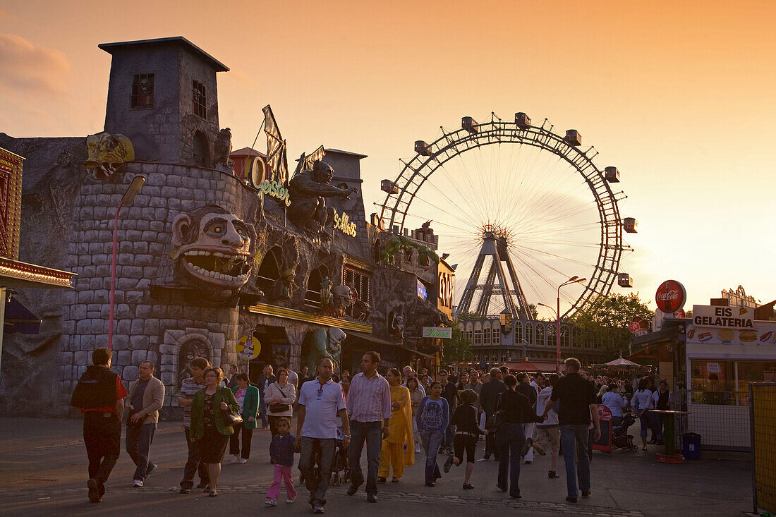 Wien Prater Riesenrad Geisterbahn