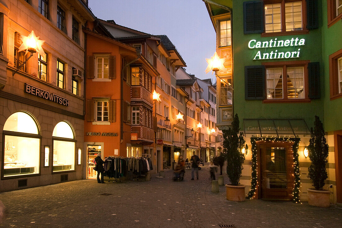 Schweiz Zürich Altstadt Augustinergasse