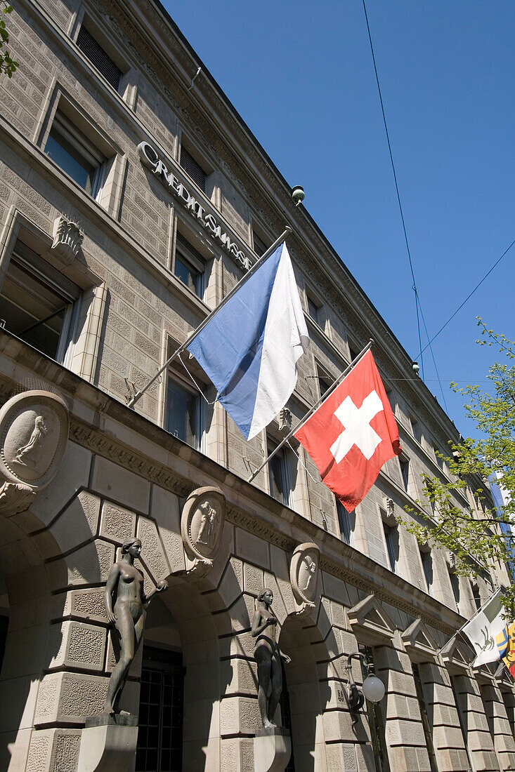 Switzerland, Zurich, credit suisse, Bahnhofstrasse