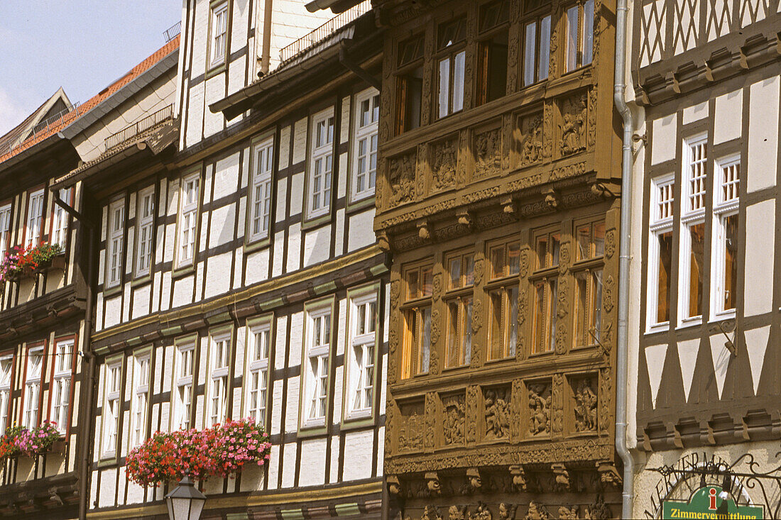 Krummelsches House, half-timbered historic, houses, old town, Wernigerode, Saxony Anhalt, Harz mountains, Germany
