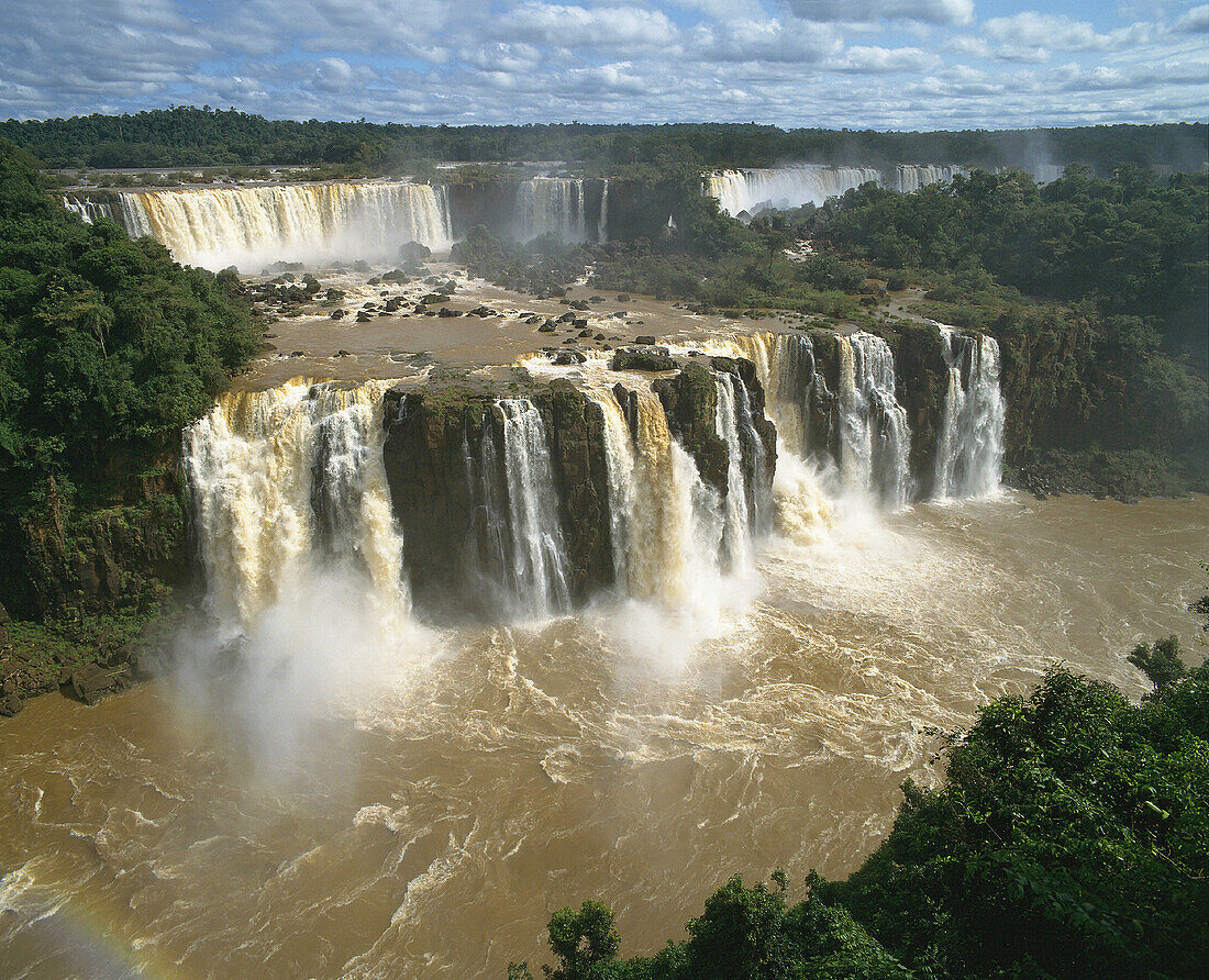 Iguazu Falls. Argentina-Brazil border