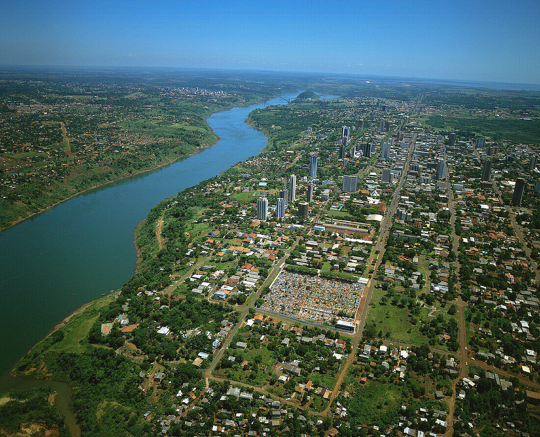 Foz do Iguazu and Paraná River. Brazil
