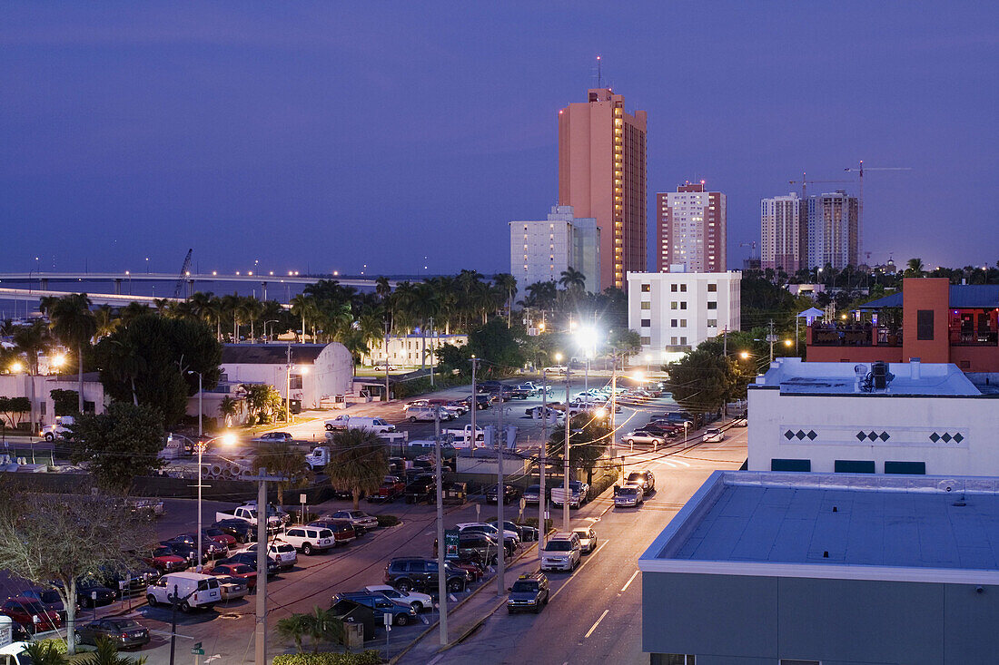 Downtown / Evening. Fort Myers. Florida. USA.