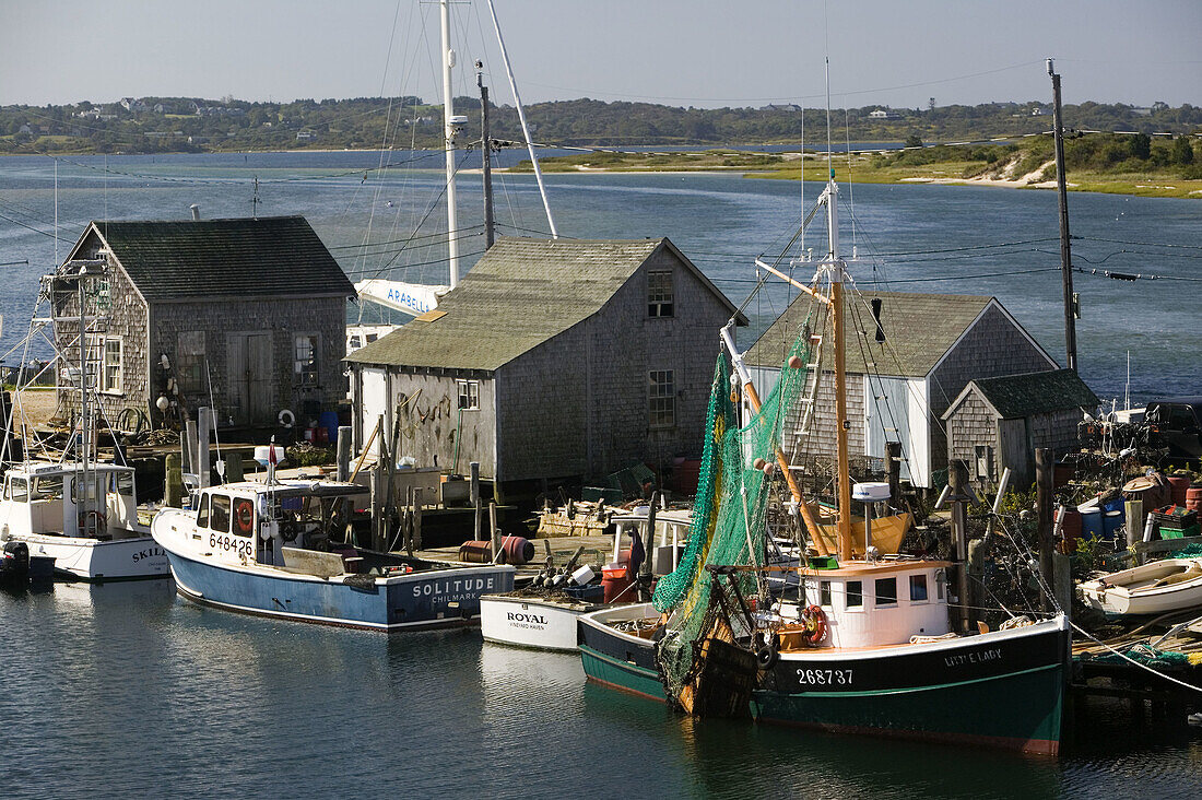 Menemsha harbor. Menemsha. Martha s Vineyard. Massachusetts. USA.