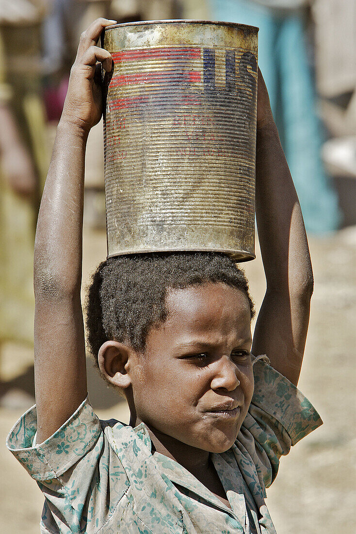 Boy at market. Lalibela, province of Wollo. Ethiopia