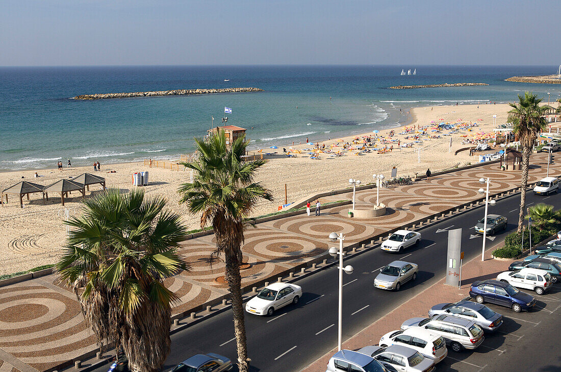 Beach view, Gordon beach, Tel Aviv, Israel