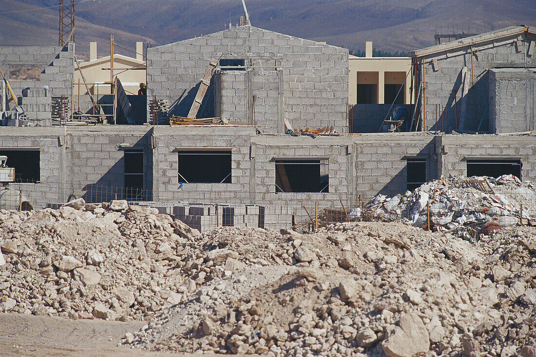 Residential area construction. Morro Jable. Fuerteventura. Canary Islands. Spain