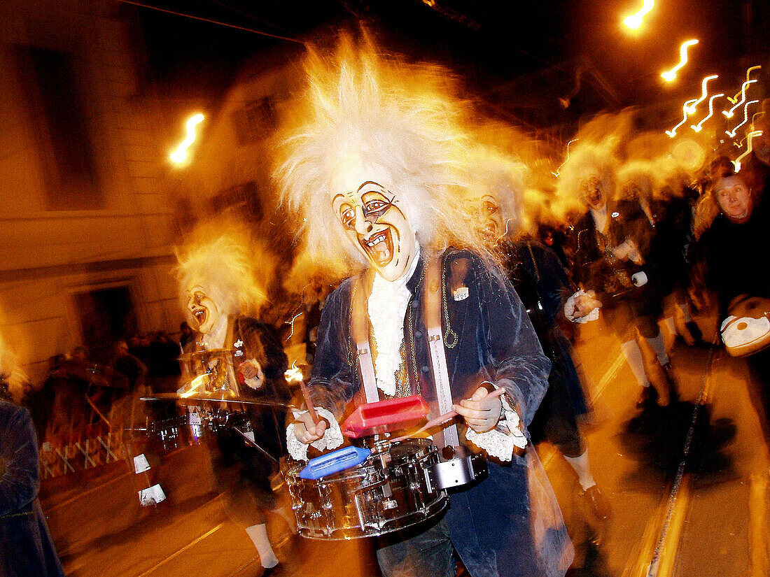 Typical carnival. Basel. Switzerland