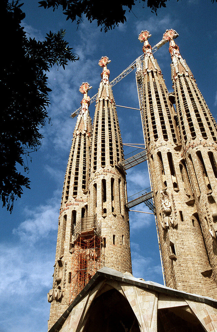 Sagrada Familia ( Holy Family ) church by Gaudí. Barcelona. Spain